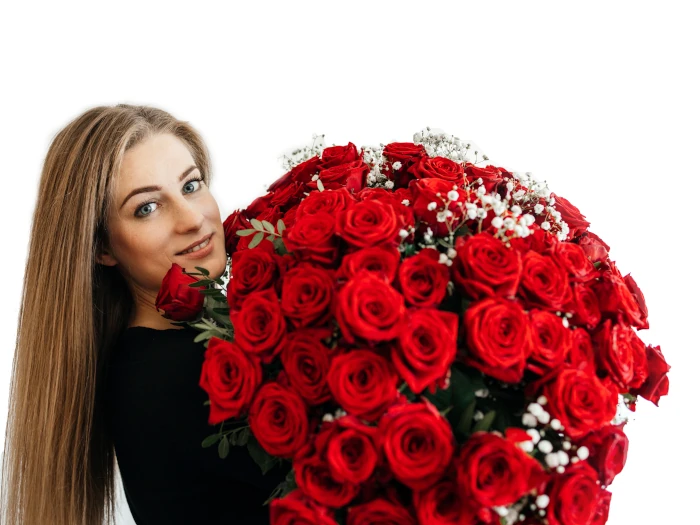 Envío de ramos de rosas rojas naturales a domicilio
