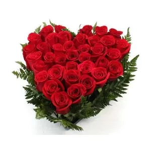 Ir al producto: Corazon de 20 rosas rojas