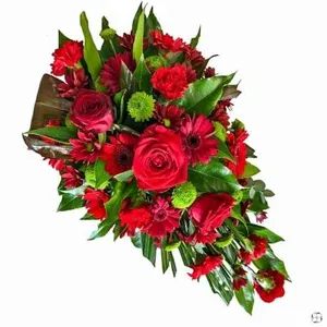 Ir al producto: Cojin de gerberas rosas y claveles rojos
