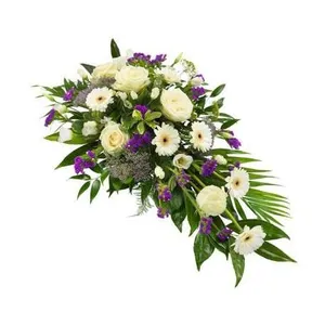 Ir al producto: Cojin de gerberas rosas y lisianthus blanco