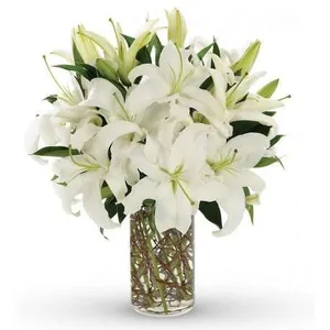 Ir al producto: Ramo de liliums blancos