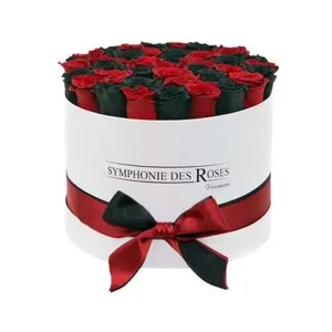 Ir al producto: 217542 caja de rosas preservadas bicolor
